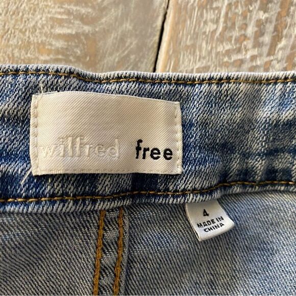 Aritzia-Wilfred Free Donyale Denim Mini Skirt - Picture 10 of 11